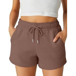 Womens Shorts - SweatShorts Workout Cotton Shorts for Woman Fashion Athletic Casual Summer Lounge Sweat Women