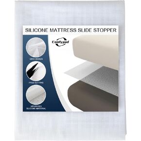 Silicone Mattress Slide Stopper, 54 x 72 in, Mattress Gripper Queen, Non-Slip Mattress Grip Pad, Keep Mattress from Sliding for Bed, Sofa, Couch, Chair Cushion
