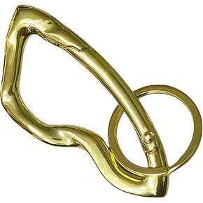 سلسلة مفاتيح carabiner اللطيفة - y2k الأسود غير النظامية حلقة مفاتيح للحقائب والمفاتيح والهدايا