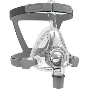 أقنعة CPAP كاملة الوجه مع ختم السيليكون ، أغطية الرأس ، الكوع/الدوران والوسادة ، مستلزمات CPAP مناسبة لمعظم نماذج الآلات