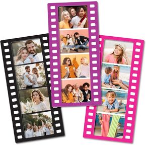 Magnetic Photo Frames - Fun & Unique Magnet Picture Frame - Magnetic Frames for Refrigerator, Locker & More - Fridge Picture Frame Magnets - Magnetic Picture Frames for Refrigerator 4x6, 3 Pack