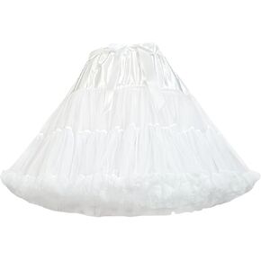 baotongle Women's Petticoat Skirts Tulle Underskirts Puffy Chiffon Half Slips Fluffy Ballet Dress for Women