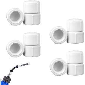 8 PCS Racing Fuel Jug Hose Caps متوافقة مع VP Racing Fuel Jug 5.5 جالون ، إبريق الوقود ، EGS Jugs ، Scribner Fuel Jugs ، قبعات الغبار البديلة