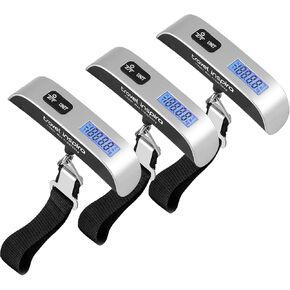 Luggage Scale, Portable Digital Hanging Baggage Scale for Travel, Suitcase Weight Scale with Rubber Paint, 110 Pounds, Battery Included