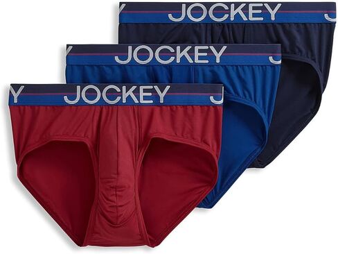 Jockey Men's Underwear Infinite Cool Microfiber Stretch Brief - 3 Pack in Kuwait