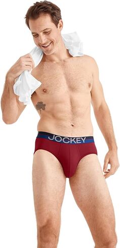 Jockey Men's Underwear Infinite Cool Microfiber Stretch Brief - 3 Pack in Kuwait