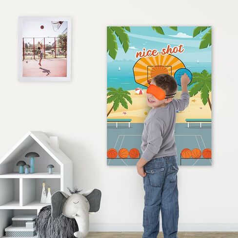 Wernnsai Pin the tail on the Llama Party Games - Llama موضوع عيد ميلاد اللوازم للأطفال الفتيات 21 "× 28" ملصق Llama 24 PCS Tails Party Decorts in Kuwait