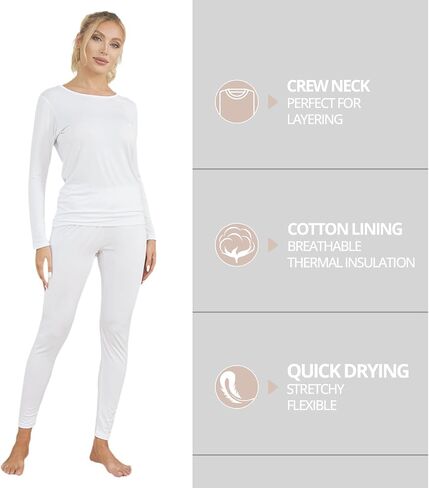 Women's Lightweight Spring Base Layer - Breathable Undershirt & Pants, Limited Sizes in Saudi Arabia