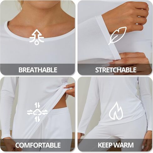 Women's Lightweight Spring Base Layer - Breathable Undershirt & Pants, Limited Sizes in Saudi Arabia