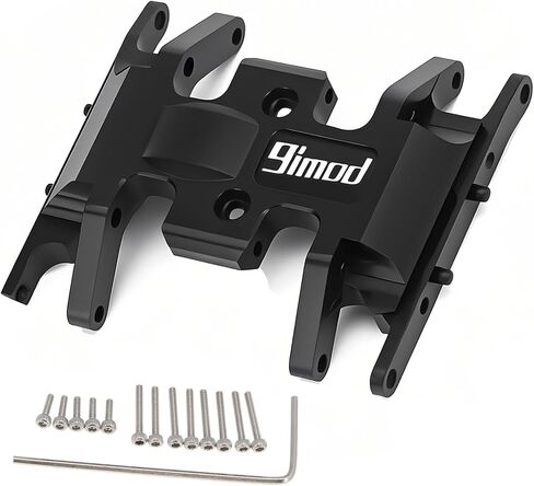 RC Skid Plate لـ SCX24 Bronco Gladiator Deadbolt C10 ترقيات الأجزاء 1/24 RC Crawler ، لوحة التروس في مركز نقل هيكل الألومنيوم (التيتانيوم) in Kuwait