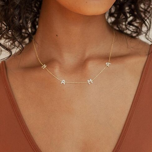 Mama Necklaces for Women, Mother's Day Gifts for Mom, 14K Gold Plated Dainty Necklace Non Tarnish Jewelry, Gifts for New Mom in Kuwait