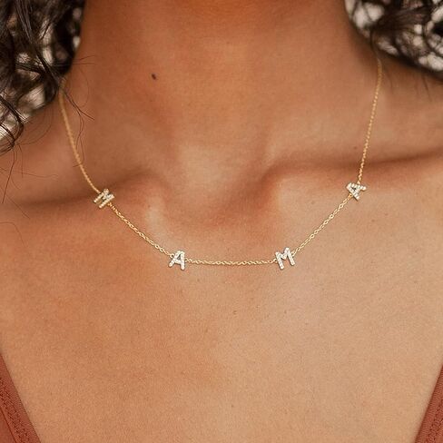 Mama Necklaces for Women, Mother's Day Gifts for Mom, 14K Gold Plated Dainty Necklace Non Tarnish Jewelry, Gifts for New Mom in Kuwait