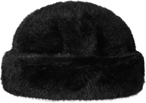 Men Winter Trapper Hat Faux Mink Fur Trooper Hat Russian Ushanka Cossack Hunting Dad Hat Outdoor Ski Snow Cap in Saudi Arabia