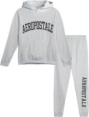 مجموعة Sweatsuit Boys Aeropostale - من قطعتين من سروال Switshirt و Hoode -Hoodie Switshirt و Gogger Sweatpants - مجموعة الأزياء النشطة (8-16) in Kuwait