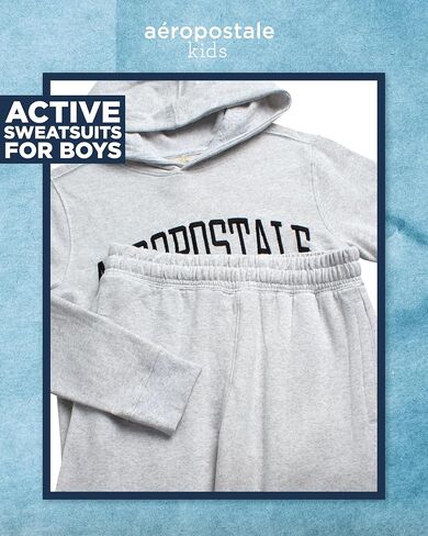 مجموعة Sweatsuit Boys Aeropostale - من قطعتين من سروال Switshirt و Hoode -Hoodie Switshirt و Gogger Sweatpants - مجموعة الأزياء النشطة (8-16) in Kuwait