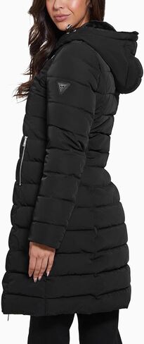 GUESS Women's Helena Long Fur Jacket in Saudi Arabia