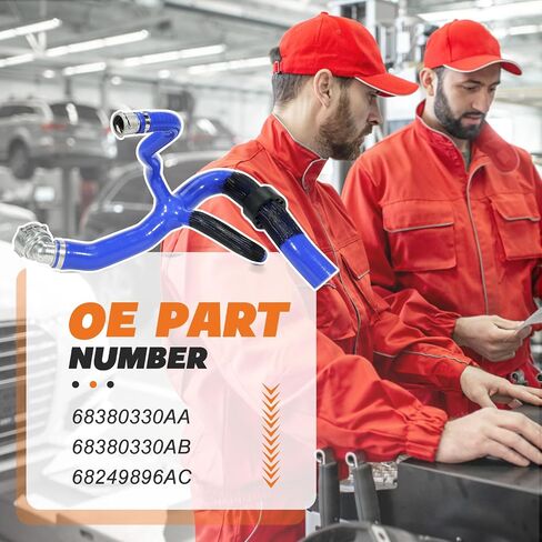 68249896AC Engine Radiator Coolant Outlet Hose, Fit for Jeep Compass Altitude/Latitude/Limited/Sport 2.4L, 2017-2022#Replace 68380330AB 68380330AA Lower Coolant Hose Bypass Reservoir Radiator Pipe in Saudi Arabia