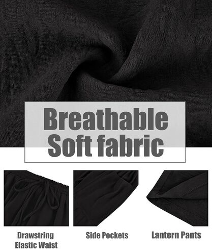 سروال بالإضافة إلى سروال سراويل نسائية سروال الصيف القصر الحريم الحريم فانوس الشاطئ الشاطئ بانت الكاحل بانت مع جيب XL-5XL in Kuwait