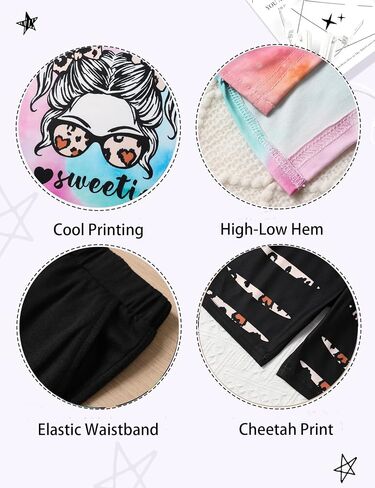 Girls Clothes Tie Dye Sweatshirt Tops and Short Leggings Sweatpants 2PCS Girl Spring Summer Outfits in Saudi Arabia
