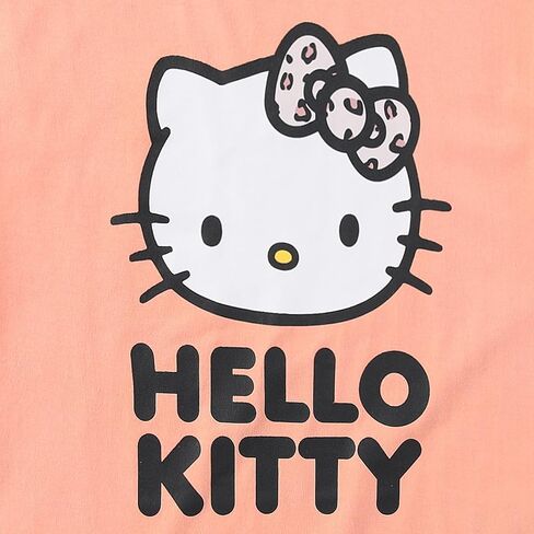 Hello Kitty Sanrio Girls 2 Piece Short Sleeve T-Shirt and Bike Shorts Set for Big Kids in Saudi Arabia