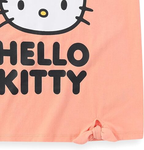Hello Kitty Sanrio Girls 2 Piece Short Sleeve T-Shirt and Bike Shorts Set for Big Kids in Saudi Arabia