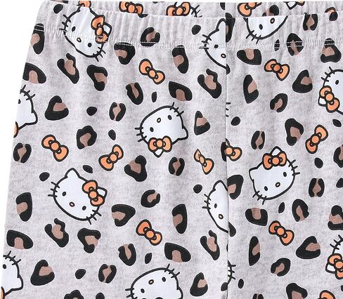 Hello Kitty Sanrio Girls 2 Piece Short Sleeve T-Shirt and Bike Shorts Set for Big Kids in Saudi Arabia