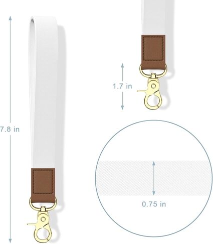 Credit Card Holder, Small RFID Wallet Slim Leather Card Organizer Case with Zipper and Keychain, Abstract Boho Leaves in Kuwait