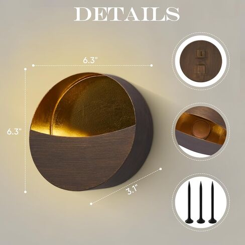 Black Wall Candle Holder Set of 2 with Gold Leaf Interior, Metal Wall Candle Sconces, Vintage Style Wall Decor for Living Room, Bedroom, and Dining Room in Kuwait