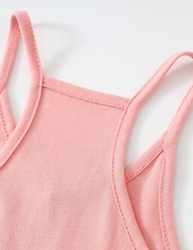 2 PCS Girls Cami Romper Thorts Plemsuit قصيرة مطابقة تي شيرت الأكمام القصيرة للأطفال غير الرسمي ، الصيف ، الشاطئ in Kuwait