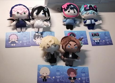 Anime lvan Till Plush Keychain, Mizi Sua Till Ivan Hyuna Luka Blind Box Mini Plush Pendant Key Chain Box Gift in Kuwait