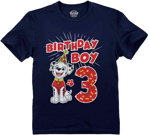 Tstars Marshall عيد ميلاد 3 هدايا قميص الصبي لمدة 3 سنوات Bday Paw Patrol موضوع حفلة طفل رضيع تي شيرت in Kuwait