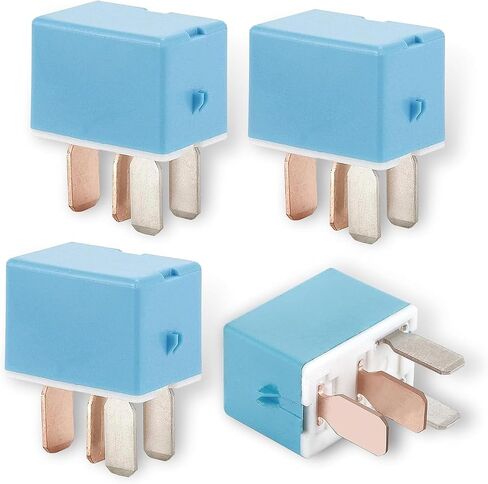 2 PCS 4 PIN AC Relay ، 90987-02027 90080-87026 12V ترحيل تكييف الهواء ، ملحقات ترحيل السيارات متعددة الأغراض ، متوافقة مع يوتا Tacoma Tundra Coralla Prius L-Exus RX350 IS300 GX460 in Kuwait