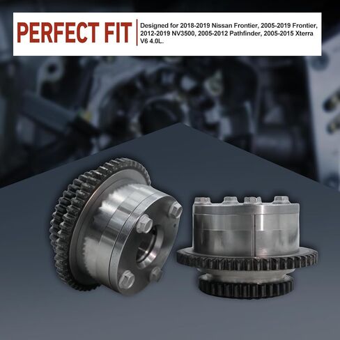 2PCS Intake Variable Engine Timing Sprocket Gear Camshaft Phaser for 2005-2019 Nissan Frontier, 2012-2019 NV3500, 2005-2012 Pathfinder, 2005-2015 Xterra V6 4.0L -OE# 13025CD000 in Saudi Arabia