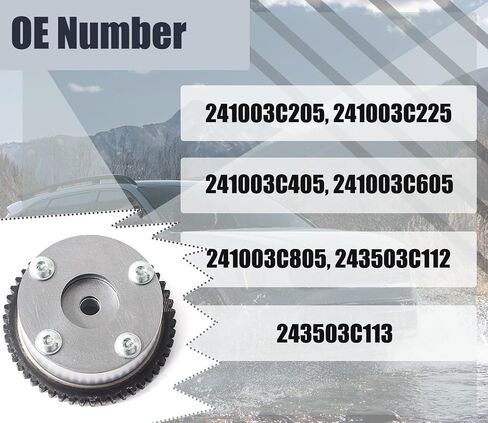CVVT CHIAKE CAMMASTALE GEAR FIT لـ HYUNDAI AZERA 2011 Genesis Coupe 2011 2012 Veracruz 2007-2012 KIA SEDONA 2012-2014 SORENTO 2011-2013 3.3L 3.5L 3.8L DOHC استبدال# 243503C112 243503C113 in Kuwait