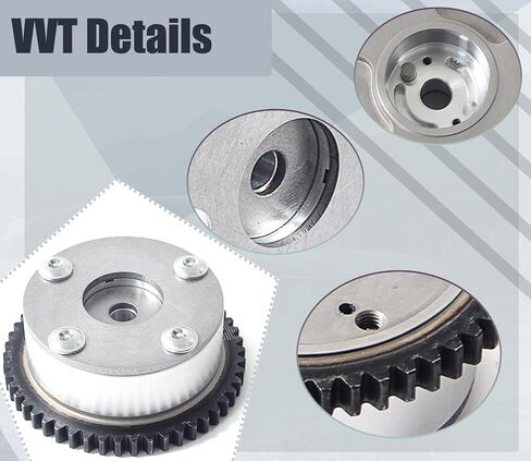 CVVT CHIAKE CAMMASTALE GEAR FIT لـ HYUNDAI AZERA 2011 Genesis Coupe 2011 2012 Veracruz 2007-2012 KIA SEDONA 2012-2014 SORENTO 2011-2013 3.3L 3.5L 3.8L DOHC استبدال# 243503C112 243503C113 in Kuwait