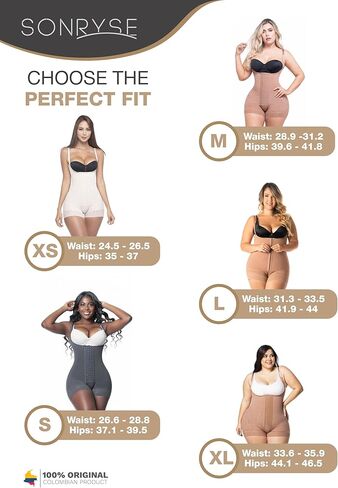 Sonryse Shapewear for women Fajas Colombianas Moldeadoras | Stage 2 Faja Control Shapewear after Tummy Tuck and Liposuction in Kuwait