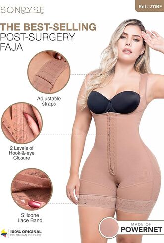 Sonryse Shapewear for women Fajas Colombianas Moldeadoras | Stage 2 Faja Control Shapewear after Tummy Tuck and Liposuction in Kuwait