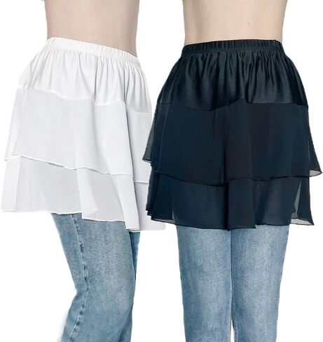 Vanrose Jan Womens Lace Shert Extender See من خلال الدانتيل تحت السطوح الطبقات إكسسوارات ملابس الانزلاق نصف in Kuwait