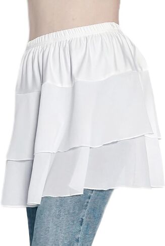 Vanrose Jan Womens Lace Shert Extender See من خلال الدانتيل تحت السطوح الطبقات إكسسوارات ملابس الانزلاق نصف in Kuwait