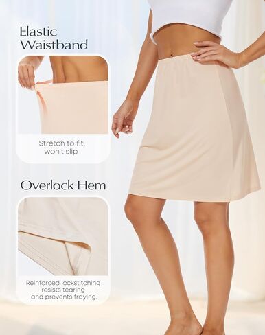 Subuteay Women's Half Slips for Under Dresses Knee Length Under Skirt Slips in Kuwait