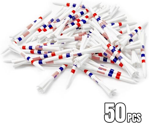 تي شيرتات جولف ممتازة - 5 شقوق و4 شقوق مضادة للانزلاق، ثبات معزز، 3-1/4 بوصة لسائقي 360cc، عبوة من 100 قطعة in Saudi Arabia