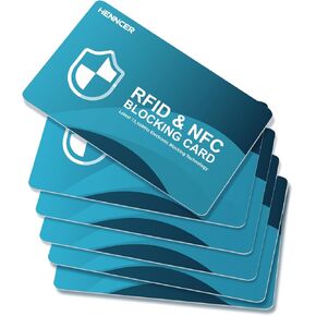 6 Pack safecard RFID Blocking Card Fussfree Protection for Entire Wallet Shield, Credit Card Protector NFC Bank Debit Blocker, Identity Theft Prevention for Passport Travel Security