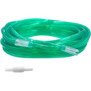 2pk 25Ft Green Oxygen Supply Tubing with Swivel Connectors