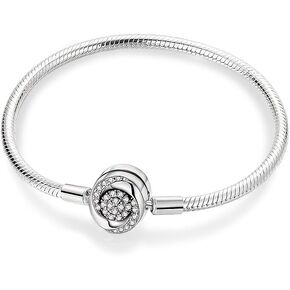 925 Sterling Silver Charm Bracelet for Pandora Charms Lucky