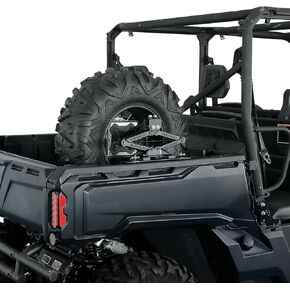 KEMIMOTO UTV Spare Tire Holder Compatible with Can-Am Defender and Defender Max, Heavy-Duty Steel Powder Coated Tire Carrier Mount Replace OEM 715003448