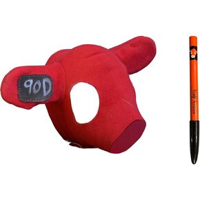Calf Ear Warmers with Reusable Ear Tags - Ear Muffs for Cows to Prevent Frozen Ears/One Size Fits All Calf Hood/Water Resistant Polar Fleece/Includes Marker for Ear Tag