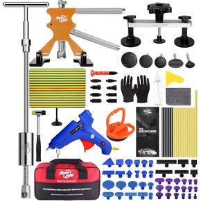 Super PDR 94PCS Car Dent Puller Kit Paintless Dent Removal Tools PDR Kit Auto Body Repair Suction Puller Dent Repair Kit for Cars Body Repair Tools with Dent Lifter, Bridge Puller, Slide Hammer