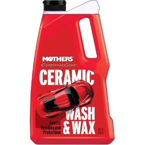 Mothers California Gold Ceramic Wash & Wax, 50 oz. | Boosts Beading and Protection, Spot-Free and Streak-Free, Watermelon Scent (05650)