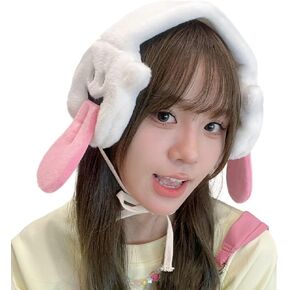 XGOPTS Funny Winter Earmuffs Cute Tongue Design Ear Warmers Foldable Adjustable Warm Ear Covers Cold Weather Fuzzy Ear Muffs