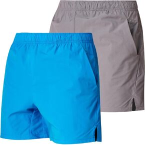 Men's 5 Inch Swim Trunk's with Liner 2 Pack Mens Stretch Quick Dry Beach Shorts Swimming Trunks & Bathing Suits for Men